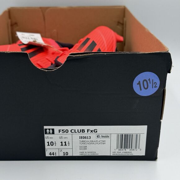 Adidas F50 Club FxG IE0613 shoes red New Men\'s Size 10.5 main image 8